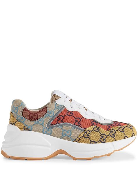 gucci sneakers yellow|white gucci sneakers for women.